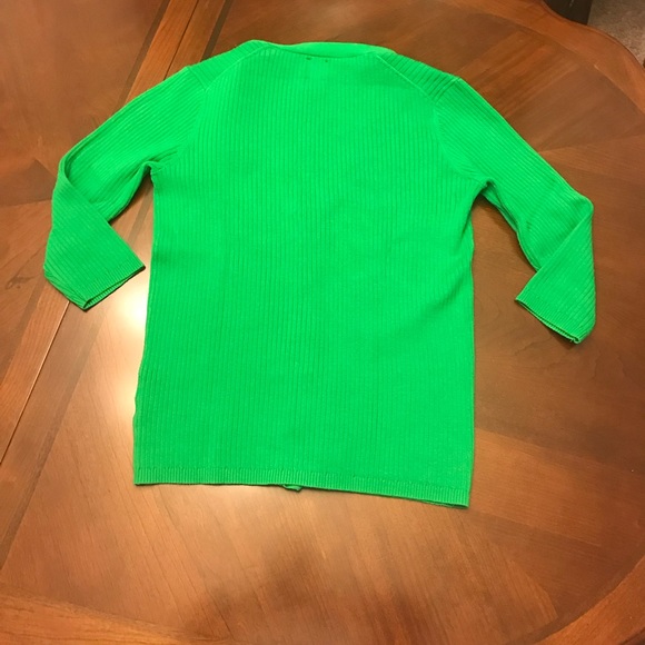 Anne Klein Green Cardigan - Picture 3 of 5